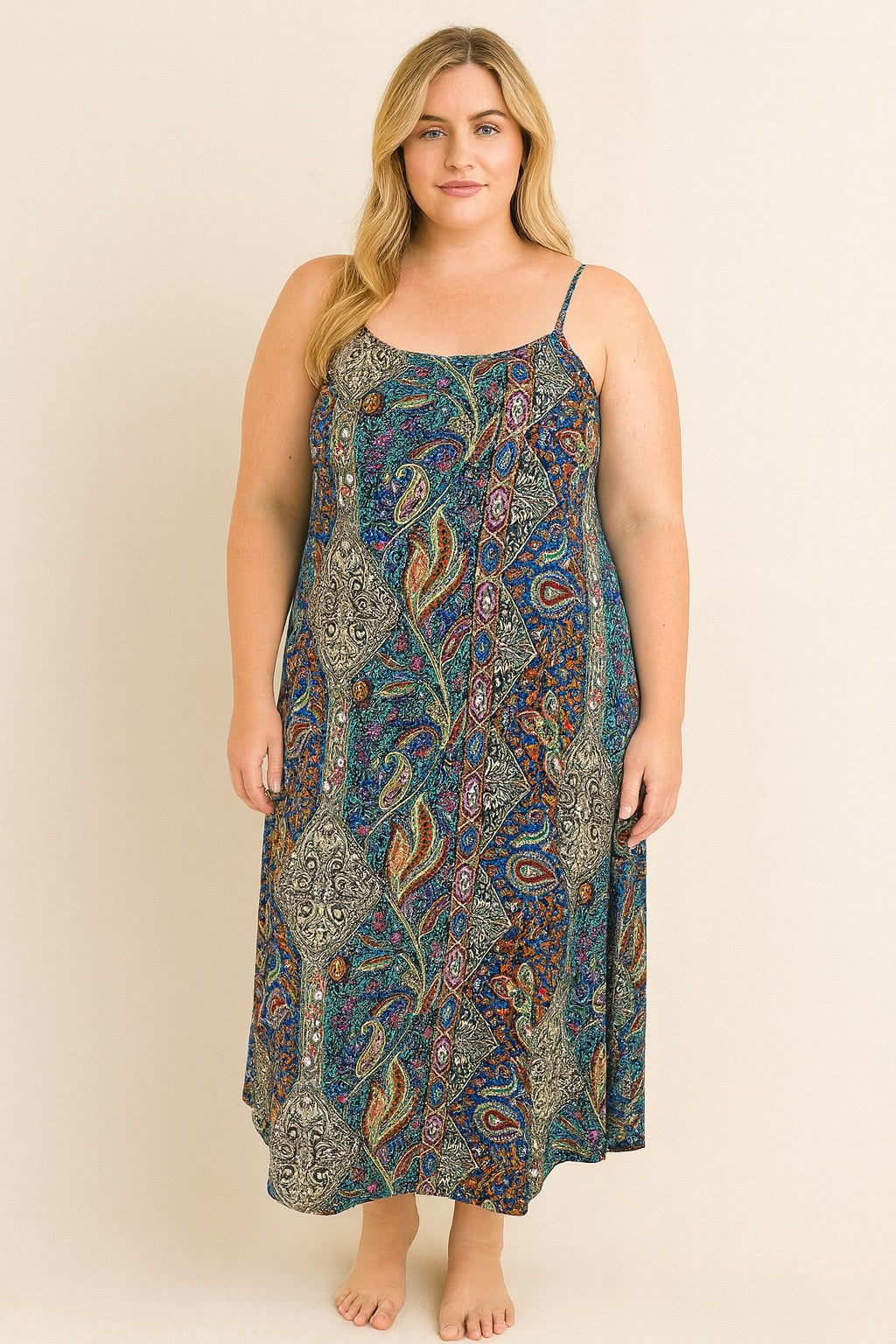 Colorful Boho-Chic Floral Print Off-Shoulder Pencil Dress – Women’s Summer Vacation Outfit