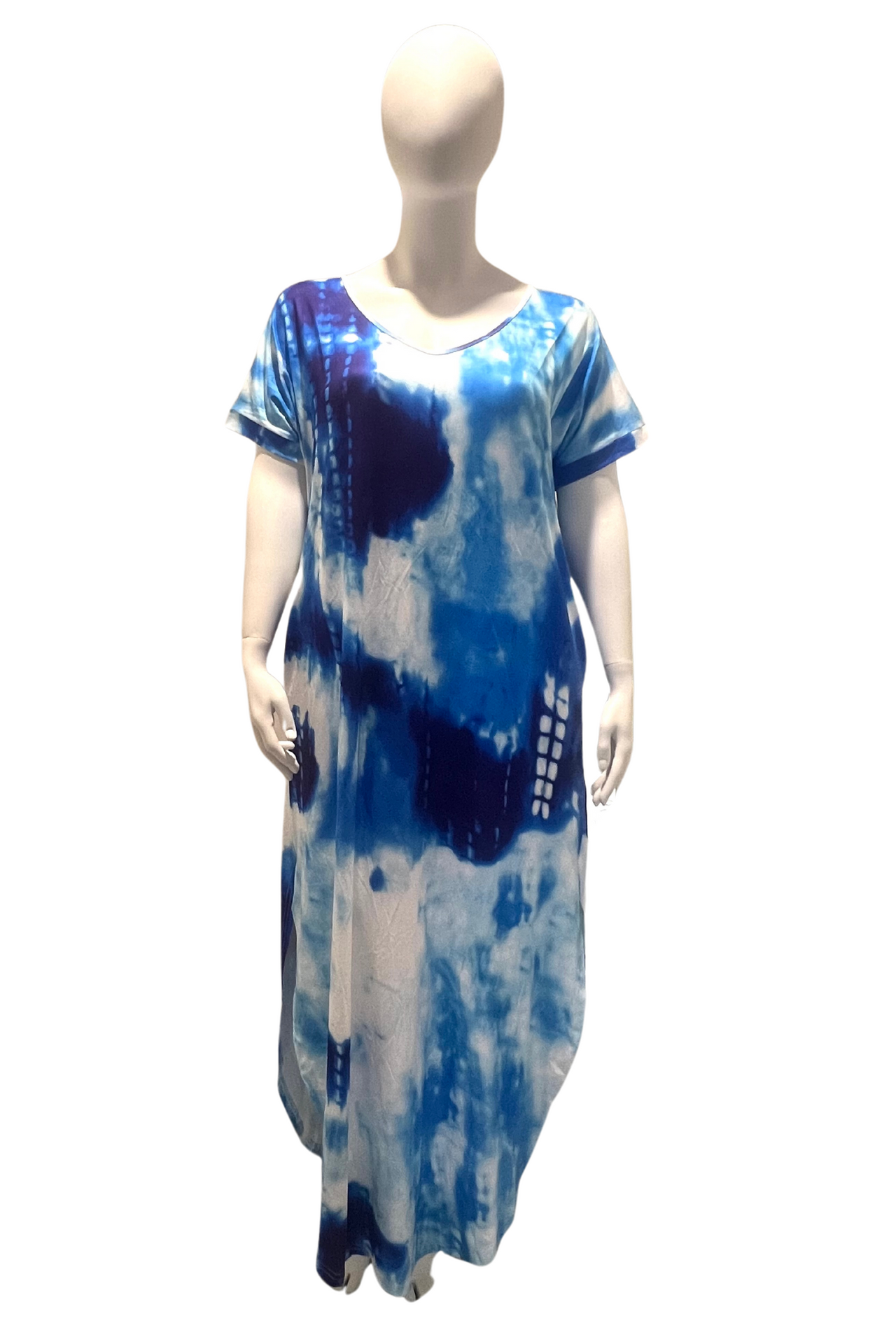 Plus Size Womens Tie Dye Dress, Casual Dress, Relaxed Feel, Plus Size T-Shirt Dress