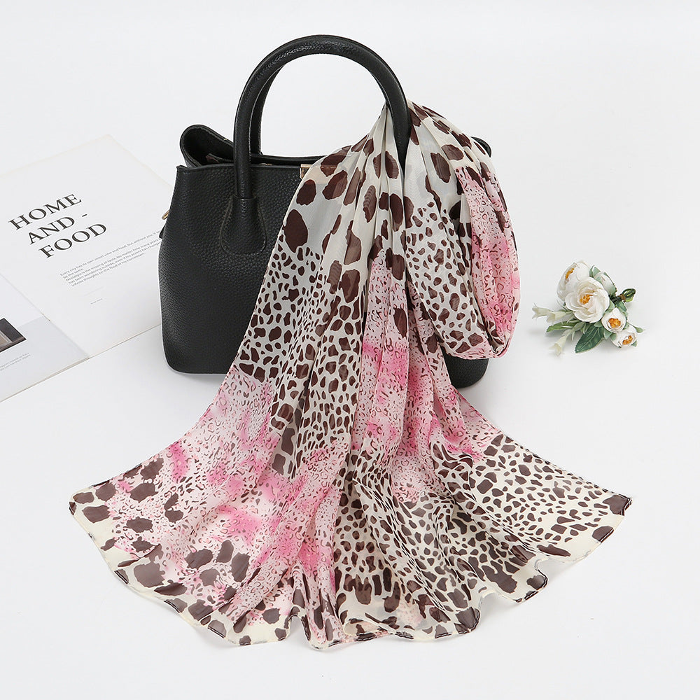 Women's Fashion Animal Print Voile Scarf (Copy)