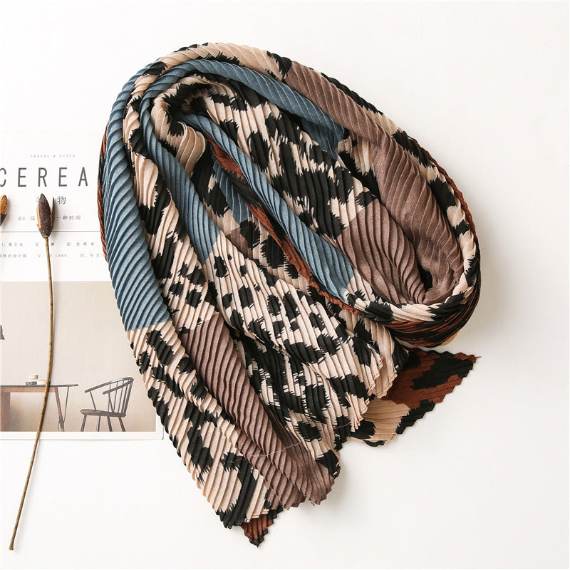 Fashion Crepe Cotton - Linen Scarf