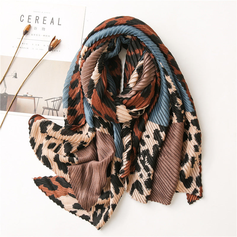 Fashion Crepe Cotton - Linen Scarf